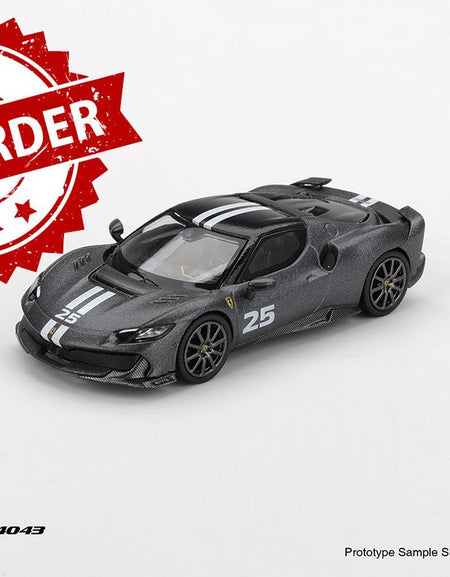 (Pre-order) BBR 1/64 Ferrari 296 Speciale Grigio Silverstone Opaco Model Car