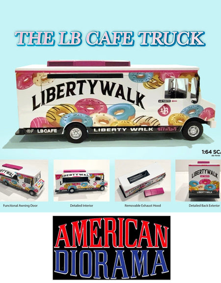 American Diorama 1:64 Food Truck series – LB Cafe Model Car