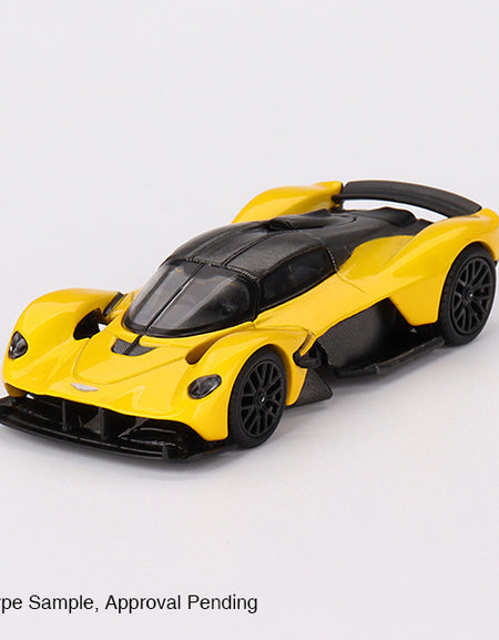 Mini GT #744 1/64 Aston Martin Valkyrie Sunburst Yellow Model Car