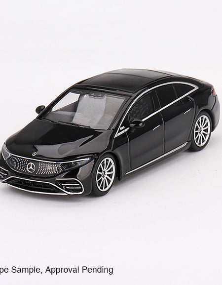 Mini GT #694 1/64 Mercedes-Benz EQS 580 4MATIC Black RHD model Car