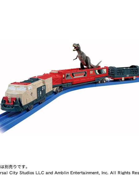 Takara Tomy Plarail Jurassic World Dinosaur Transport Train 3-Car Set