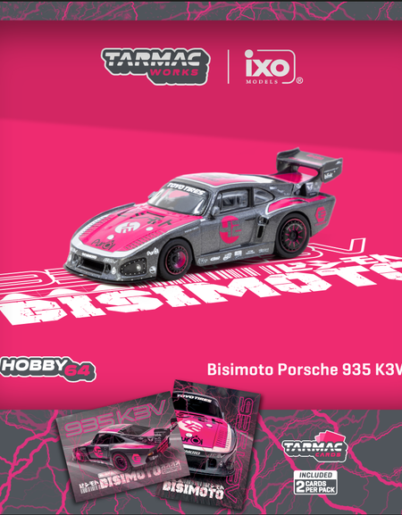 Tarmac Works 1/64 Bisimoto Porsche 935 K3V with Trading Card Set