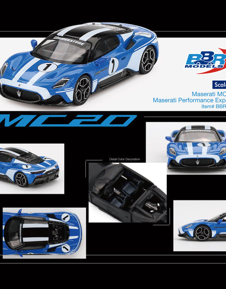 BBR 1:64 Maserati MC20 #1 Maserati Performance Experience Model