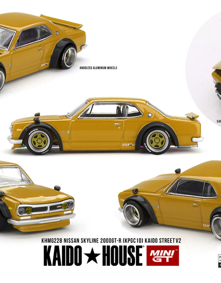 (Pre-order) Kaidohouse x MINI GT Nissan Skyline 2000 GT-R(KPGC10) KaidoStreet V2