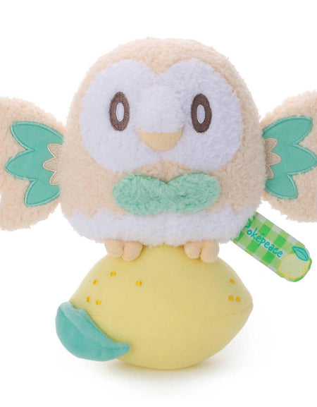 Takara Tomy Arts Pokepiece Soft Plush Toy Rowlet (Colorful Ver.) 24cm