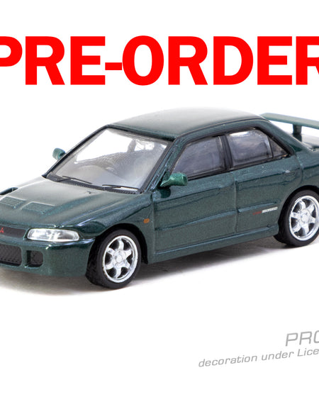(Pre-order) Tarmac Works 1/64 Mitsubishi Lancer GSR Evolution Green Metallic