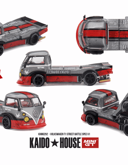 (Pre-order) Mini GT #292 Volkswagen T1 Street Battle Spec V1 Diecast Model Car