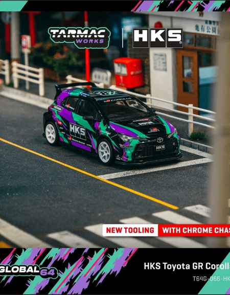 Tarmac Works HKS Toyota GR Corolla Diecast Model Car
