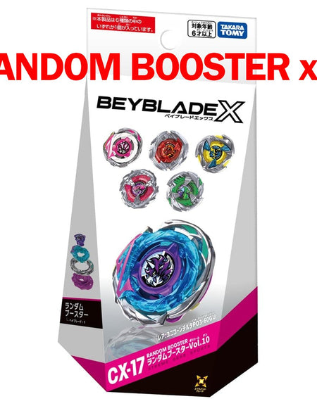 (Pre-order / Shipping Date: End of Jul 2026) Takara Tomy Beyblade X CX-17 Random Booster Vol. 10 (Random x 1)