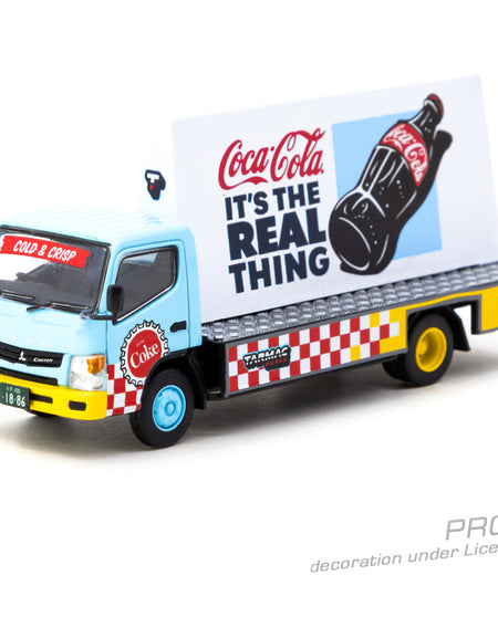 Tarmac Works Mitsubishi Fuso Canter - Advertisement Truck COCA- COLA