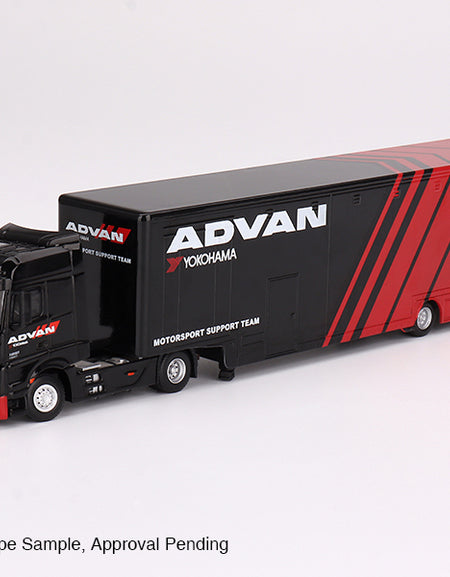 Mini GT #741 Mercedes-Benz Actros w/ Racing Transporter "ADVAN" RHD