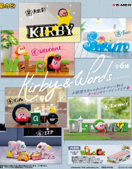 Re-Ment Kirby`s Dream Land Kirby & Words (Set of 6) Full Box Set