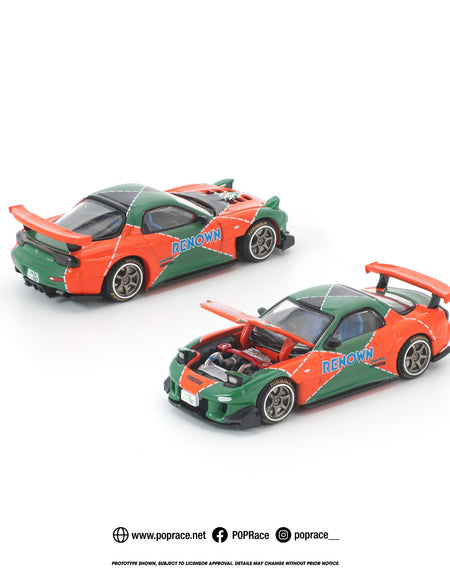 (Pre-order) POPRACE 1/64 MAZDA RX7 RE-AMEMIYA RENOWN Model Car #PR640406