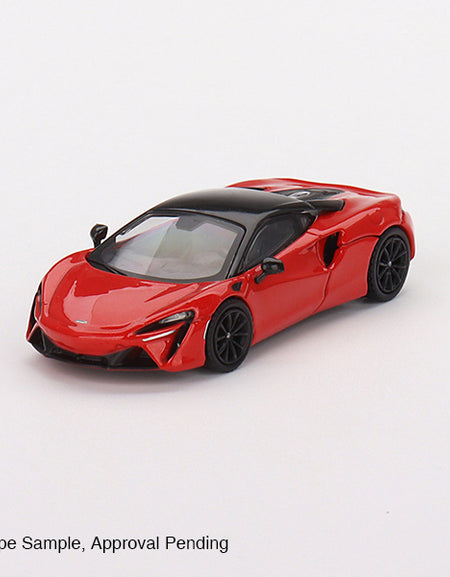 Mini GT 1:64 #532 McLaren Artura Vermillion Red RHD Model Car