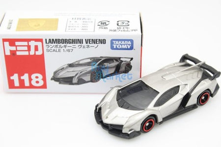 Takara Tomy Tomica #118 Lamborghini Veneno Car Scale 1/67 Diecast Toy Car 2015