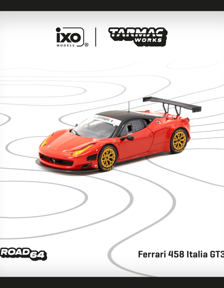Tarmac Works 1/64 Ferrari 458 Italia GT3 Red Diecast Model Car