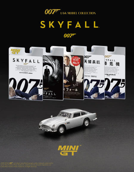Mini GT #913 1/64 007 Aston Martin DB5 Skyfall w/ Eng mini Poster