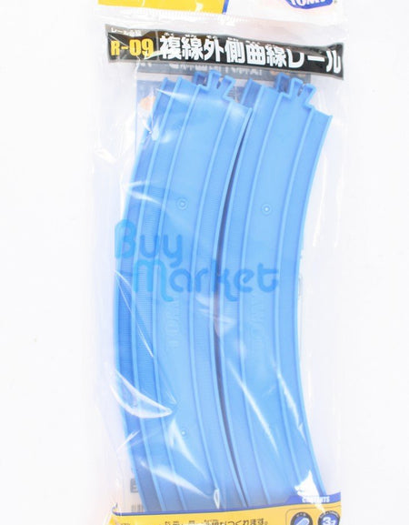 Takara Tomy Plarail Rail Train Parts R-09 Curve Outside Double Track Toy