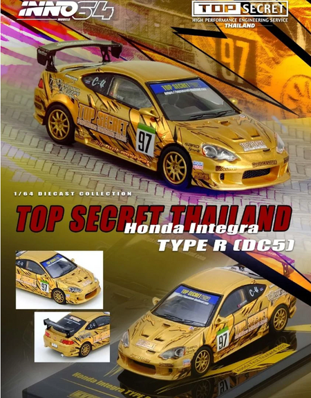 INNO64 1/64 HONDA INTEGRA Type R (DC5) TOP SECRET Fest Thailand 2025