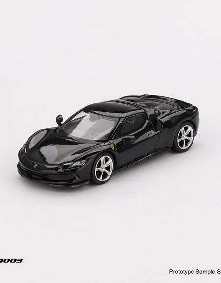 BBR 1/64 Ferrari 296 GTB Nero Daytona Diecast Model Car