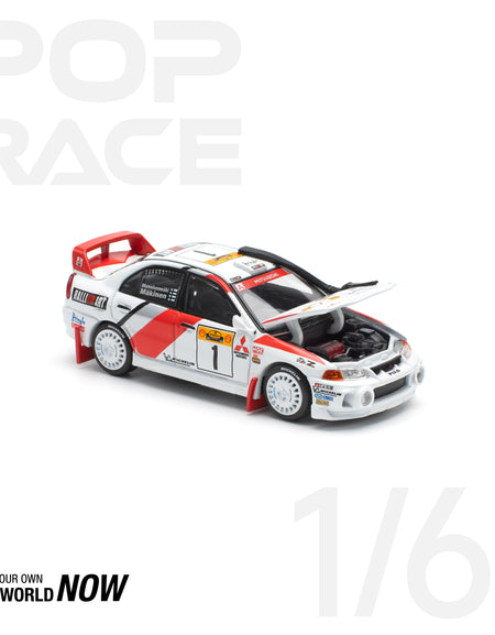 POPRACE 1/64 MITSUBISHI LANCER EVOLUTION IV SAFARI RALLY KENYA 1998