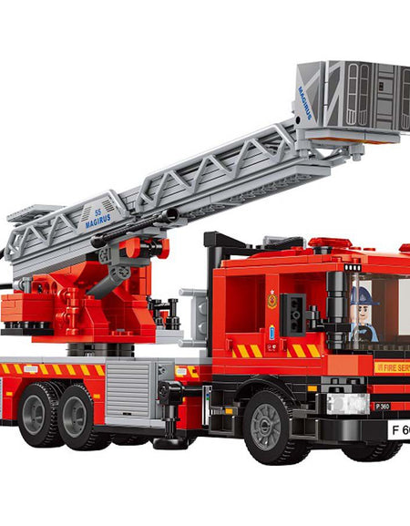 Royal Toys Building Blocks Story Bricks RT37 :Hong Kong Fire Engine 55M Turntable Ladder