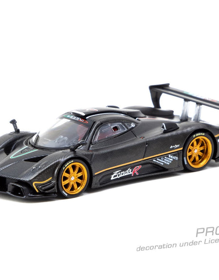 (Pre-order) Tarmac Works 1/64 Pagani Zonda R Matte Exposed Carbon Fiber Model