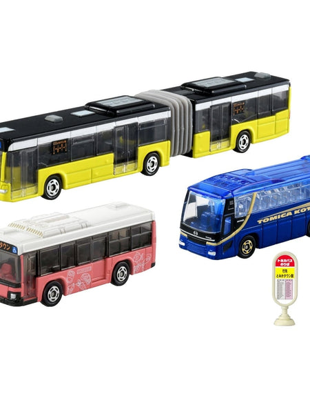 Takara Tomy Departure! Tomica Town Bus Set Diecast Model Car Set
