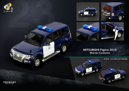 Tiny City Diecast Model MC23 - Mitsubishi Pajero 2015 Macau Customs