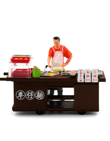 TINY Hong Kong City 1/35 #07 Cart Noodles Cartful Diecast Color paint Figure