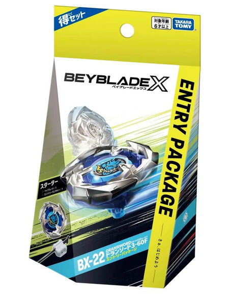 Takara Tomy Beyblade X Starter BX-22 Entry Starter Dragon Sword 3-60F