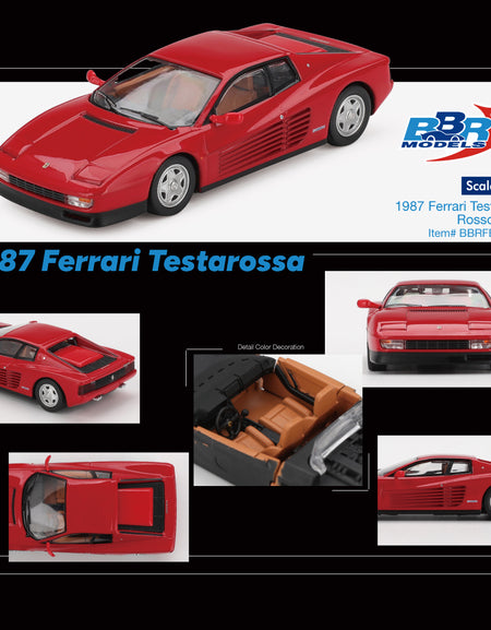 (Pre-order) BBR 1/64 1987 Ferrari Testarossa Rosso Corsa Model Car #BBRFER64036