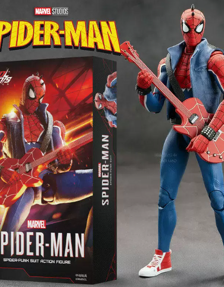 ZD Toys Marvel Avengers 1/10 Spider-Man Punk Spider Action Figure Set