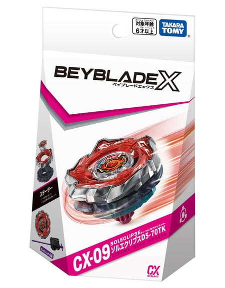 (Pre-order / Shipping Date: end of Jul 2026) Takara Tomy Beyblade X CX-09 Starter SolEclipse D5-70TK