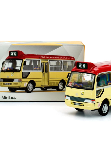 Tiny City 08 Die-cast Model Car - Toyota Coaster Red Mini Bus (XR2388)