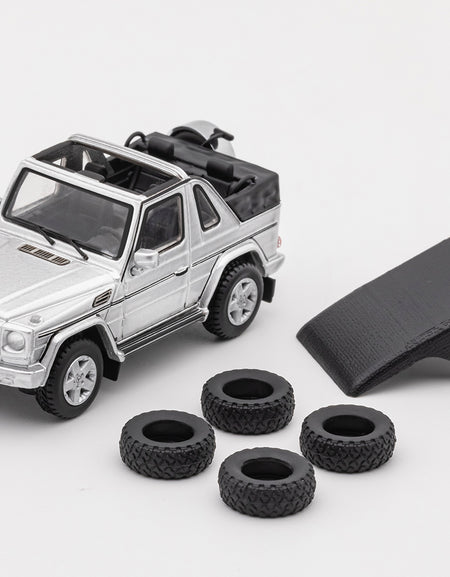 GCD 1/64 Mercedes-Benz G500 Cabriolet SIiver LHD (With Accessories)