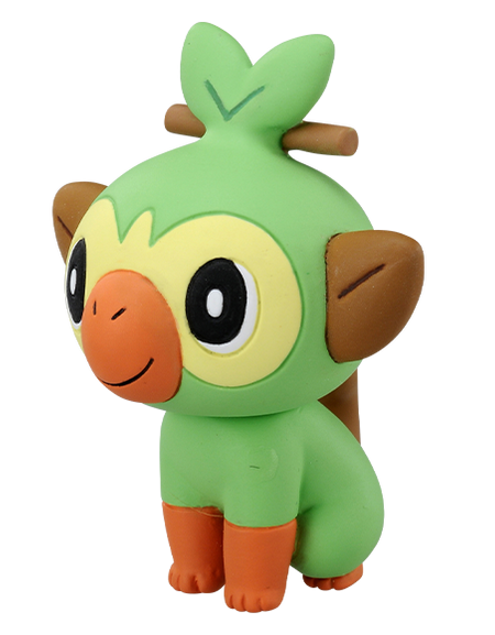 Takara Tomy Pokemon Moncolle MC EX74 Grookey 4CM MINI Toy Figure Pocket Monster