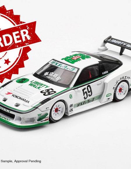 (Pre-order) MINI GT #1181 Nissan LB-Super Silhouette 180SX White Diecast Model