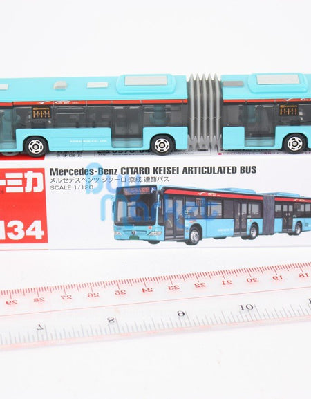 Takara Tomy Tomica #134 Mercedes-Benz CITARO Keisei Articulated Bus Diecast Car