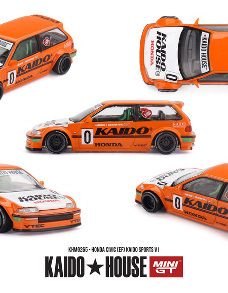 (Pre-order) Kaido House X Mini GT Honda Civic (EF) Kaido Sports V1 #KHMG265