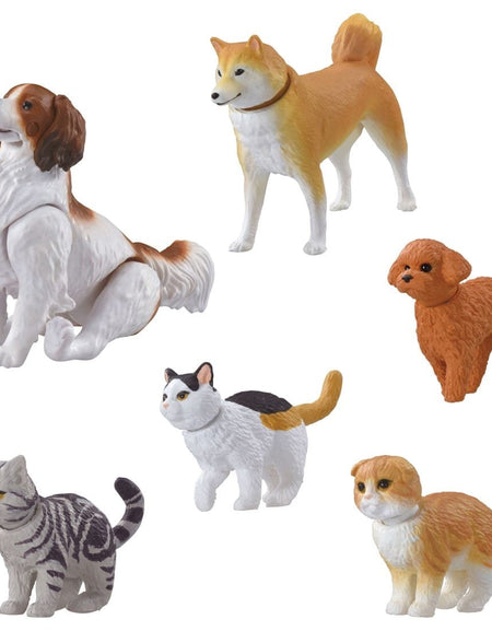 Takara Tomy Ania Wan Nyan Lively Dog & Cat Set 6 Figures