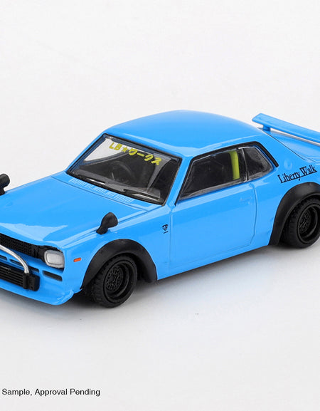 (Pre-order) MINI GT #1169 Nissan LB Works HAKOSUKA Baby Blue Diecast Model Car