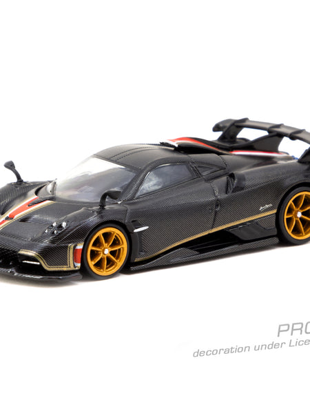 Tarmac Works 1/64 Pagani Imola Matt Black Carbon Fiber Model Car