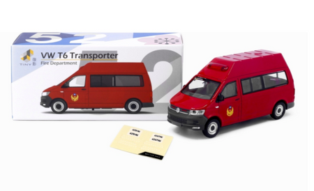 Tiny City TW52 Model Car - Volkswagen T6 Transporter (high-roof) TW Fire Dept.