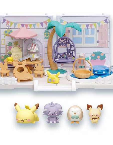 Takara Tomy Pokemon PokePeace Let`s Party Garden with figures set