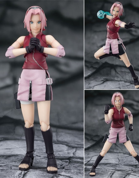 Bandai S.H.Figuarts Naruto Shippuden - Sakura Haruno Pvc Figure Set