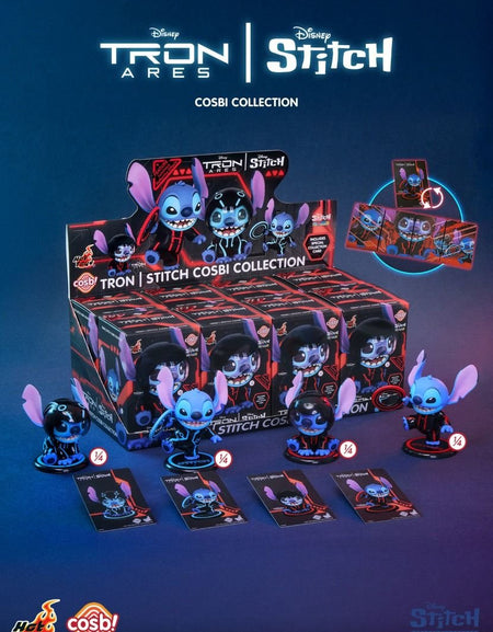 Hot Toys Disney Tron Stitch Cosbi Collection Full Set of 4 (8pcs Box Set)CBX327