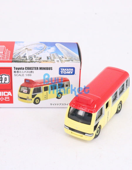 Takara Tomy TOMICA Hong Kong Minibus Toyota COASTER Red Scale 1/89 Diecast car