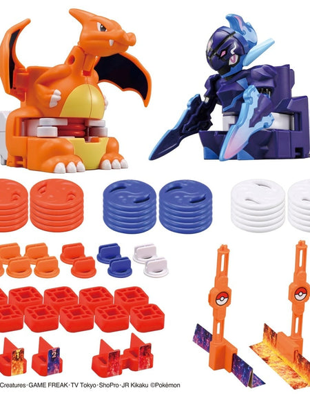 Takara Tomy Pokemon Ultimatch 11 11 Charizard VS Ceruledge Game Set