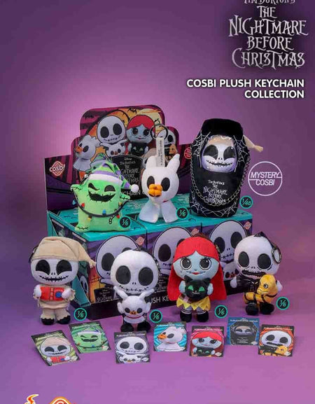Hot Toys The Nightmare Before Christmas Cosbi Plush Keychain Collection Full set